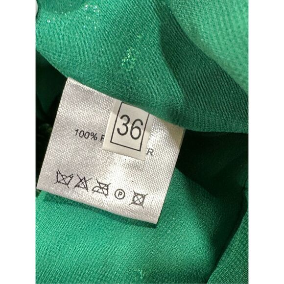 NWT Ozgur Masur Sequined Wrap Sleeveless Keyhole Back Column Gown Size 4 $1944 - Picture 9 of 10